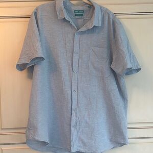 Tenth + Ocean Linen Button Down Shirt Size XXL